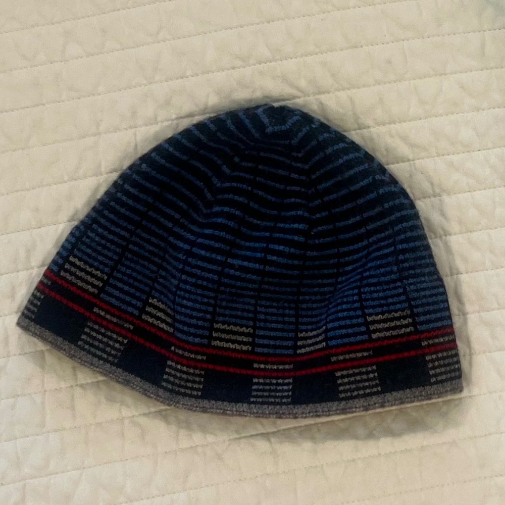 Patagonia Beanie / Size Adult Medium / Black / Blue